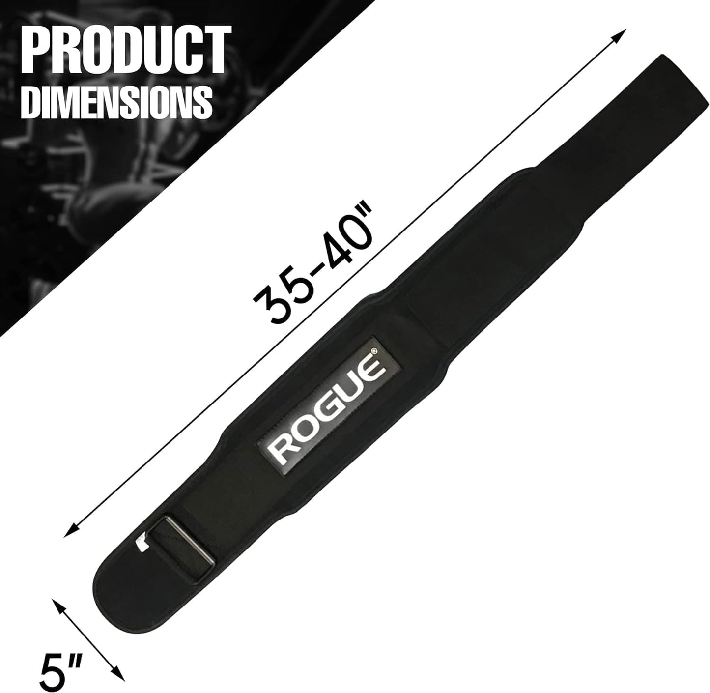 5" Nylon Weightlifting Belt (Large)