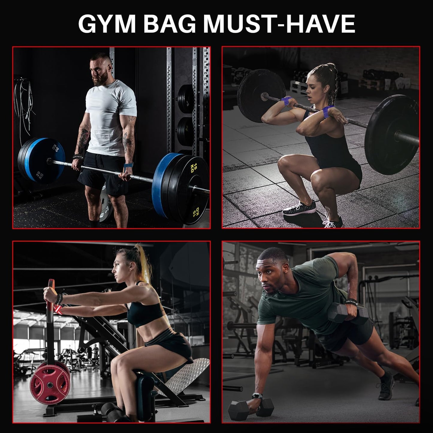 Wrist Lifting Straps with Neoprene Padding Support β Heavy Duty Wrist Workout Straps for Men and Women β Ideal for Powerlifting, Strength Training, Bodybuilding