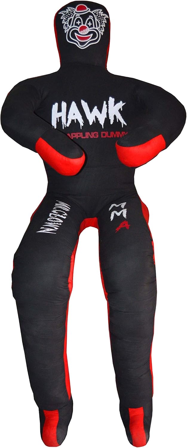Clown Grappling Dummy for Combat Sports Mastery, Moveable and Strikeable Punching Dummy for Adults, 5 Ft. Boxing Dummy for MMA Jiu-Jitsu, Judo, Karate, and Wrestling Training and Sparring
