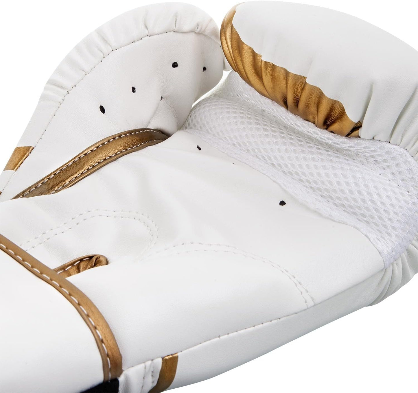 Challenger 2.0 Boxing Gloves - White/Gold - 12-Ounce