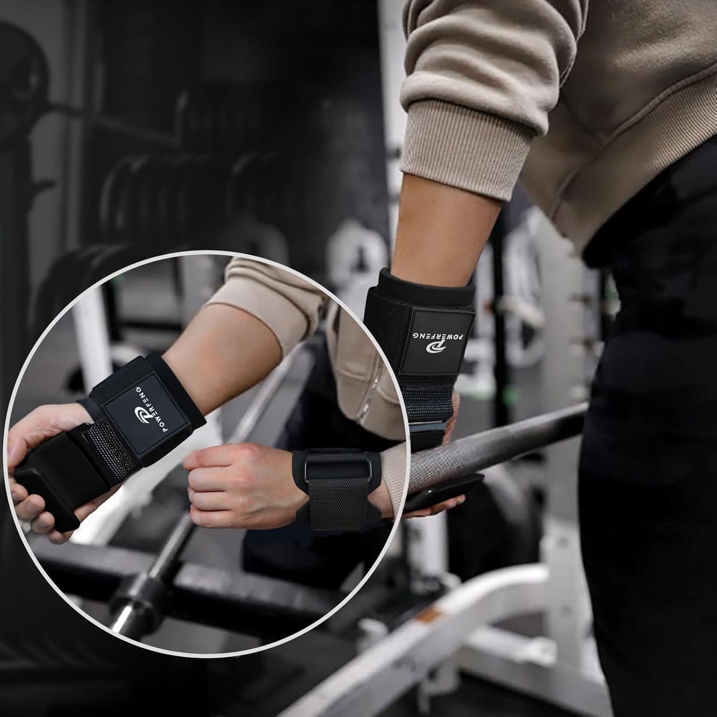 Lifting Hooks for Weight Lifting: Weightlifting Hooks Wrist Straps Hand Grip Support for Deadlift Weightlifting Gym Gloves for Men & Women