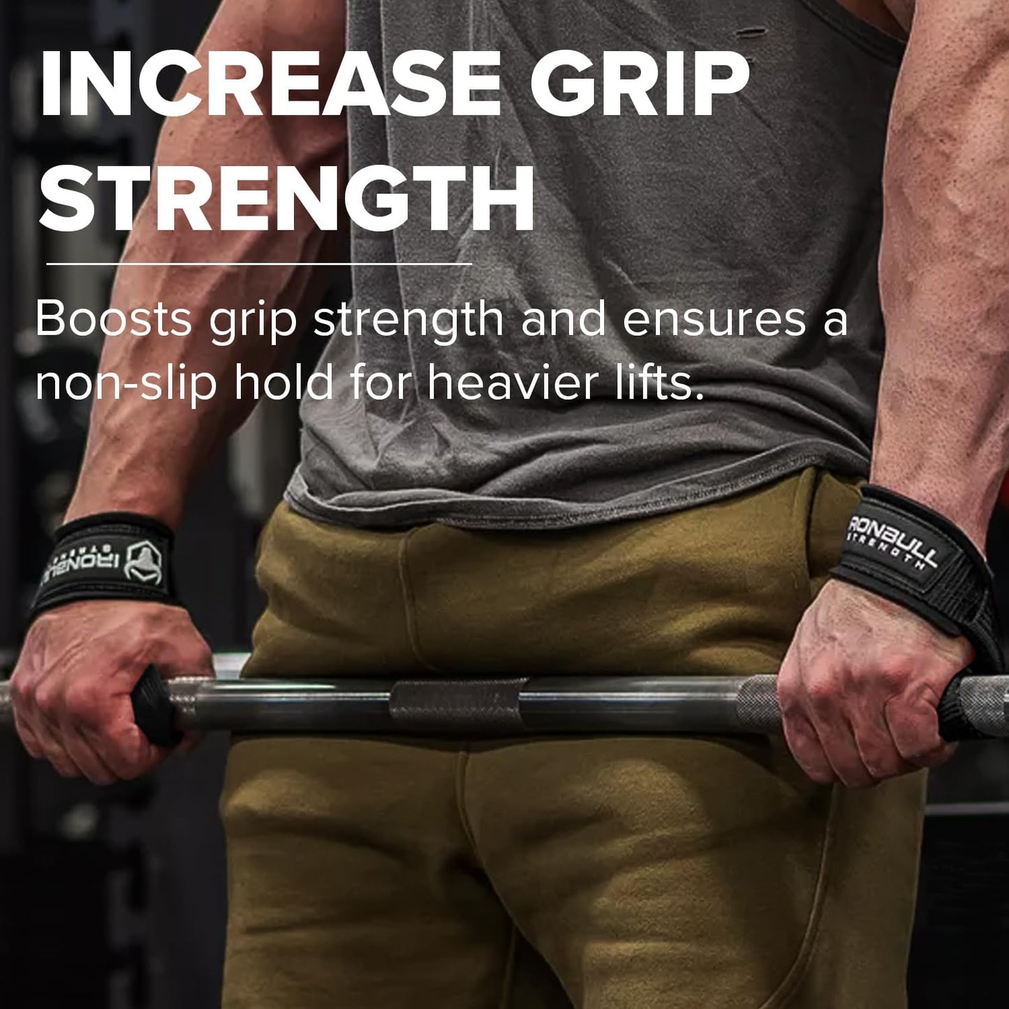 Lifting Wrist Straps for Weightlifting (1 Pair) – Padded Lifting Straps for Deadlifts, Powerlifting, Strength Training & Bodybuilding – Gym Straps for Men & Women