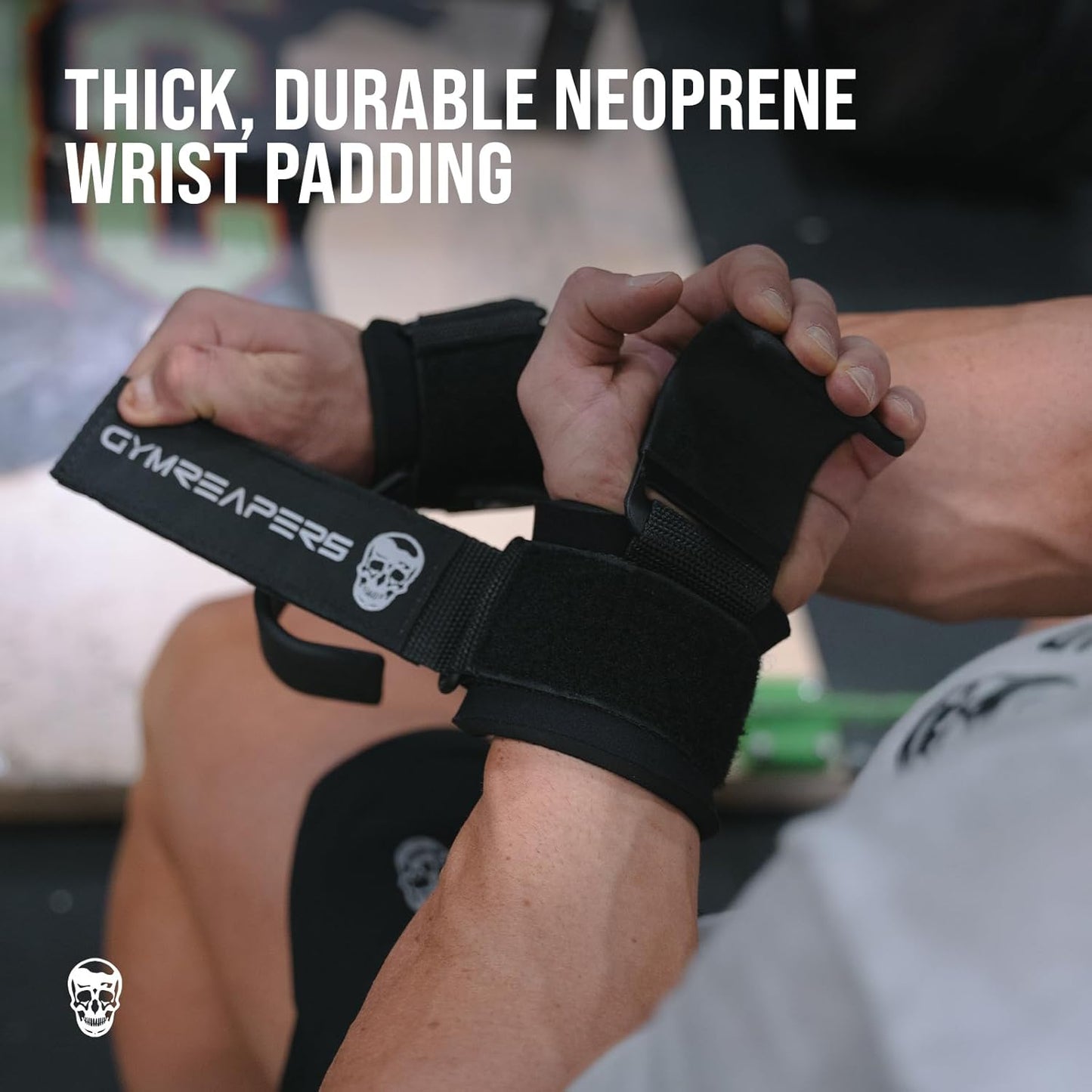 Weight Lifting Hooks (Pair), Heavy Duty Power Wrist Straps Hand Grip Support for Deadlifts, Pull Ups, Shrugs - Gym Gloves for Men and Women