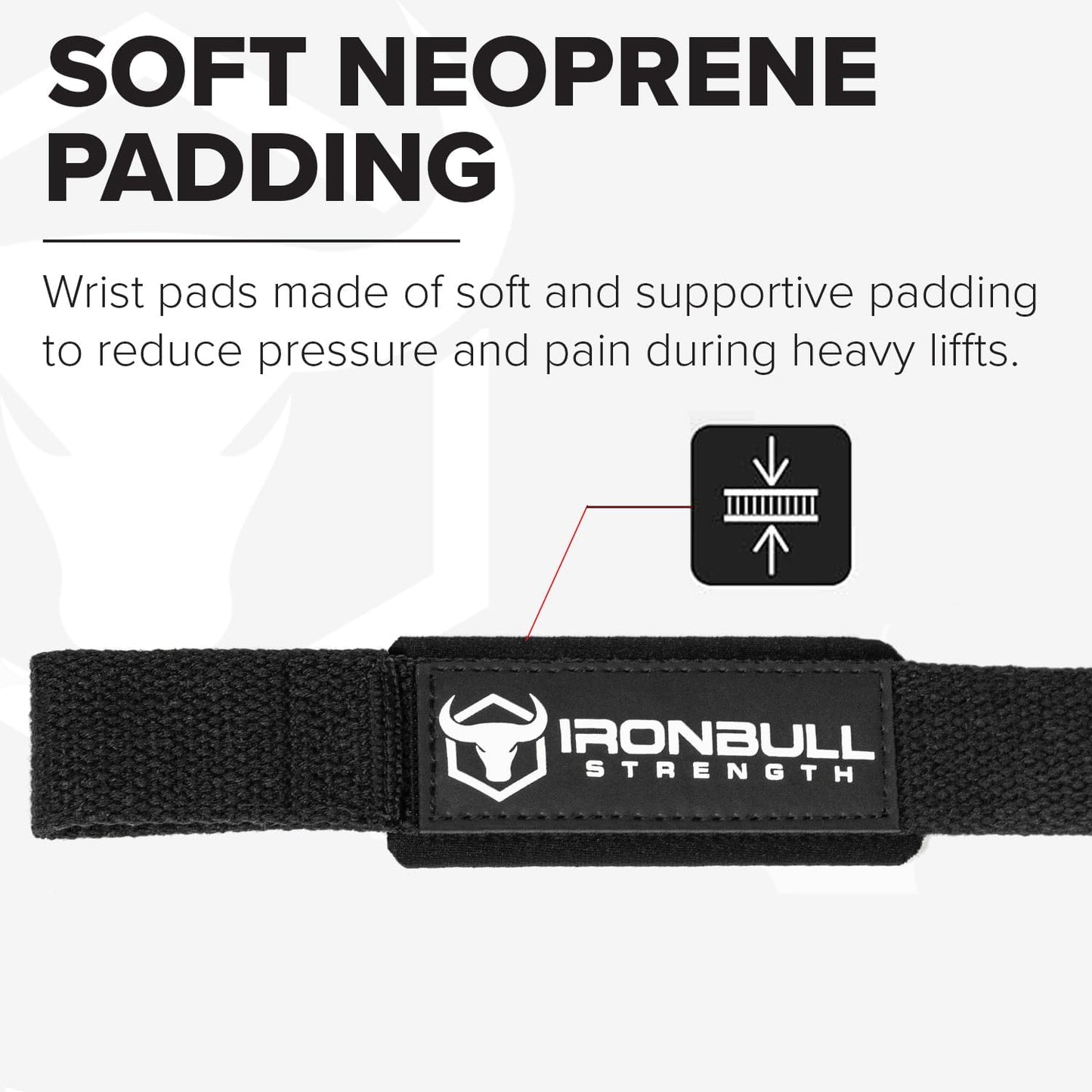 Lifting Wrist Straps for Weightlifting (1 Pair) – Padded Lifting Straps for Deadlifts, Powerlifting, Strength Training & Bodybuilding – Gym Straps for Men & Women