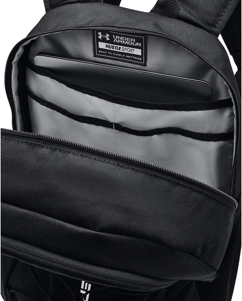 Unisex-Adult Hustle Sport Backpack , Black (001)/Silver , One Size Fits All