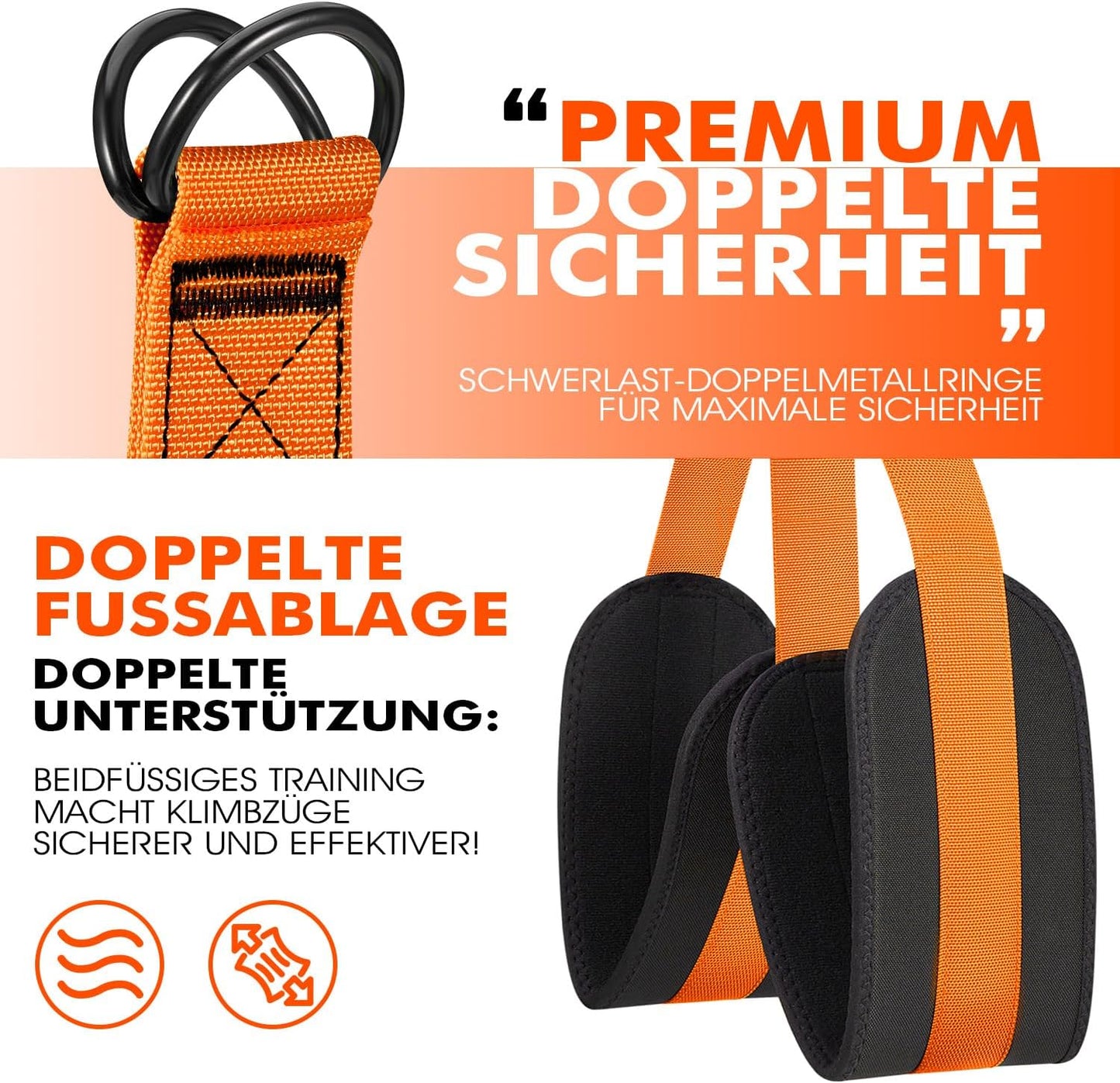 Pull up Assistance Bands, Heavy Duty Resistance Band for Pull up Bar, Adjustable Weight/Size with Fabric Feet/Knee Rest, Bands for Pull up Assist for Strength Training, Pull up Assist Band