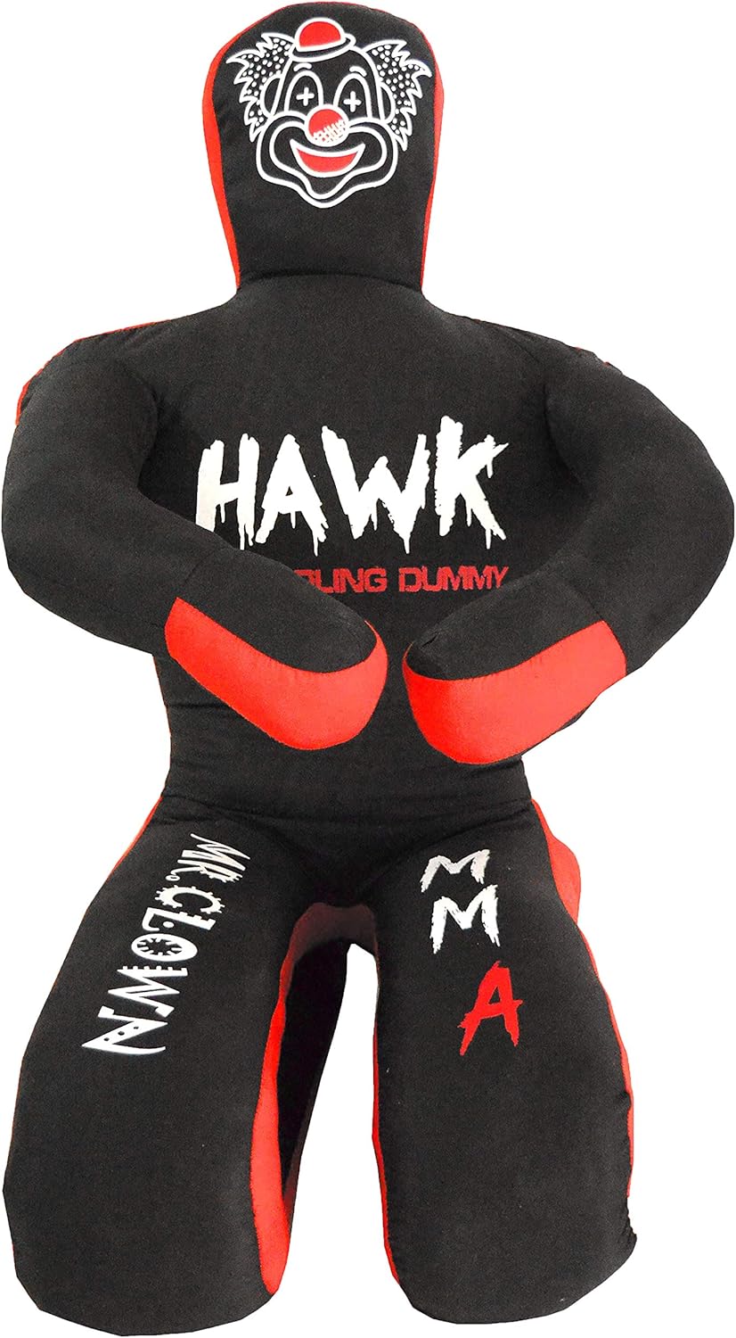 Clown Grappling Dummy for Combat Sports Mastery, Moveable and Strikeable Punching Dummy for Adults, 5 Ft. Boxing Dummy for MMA Jiu-Jitsu, Judo, Karate, and Wrestling Training and Sparring