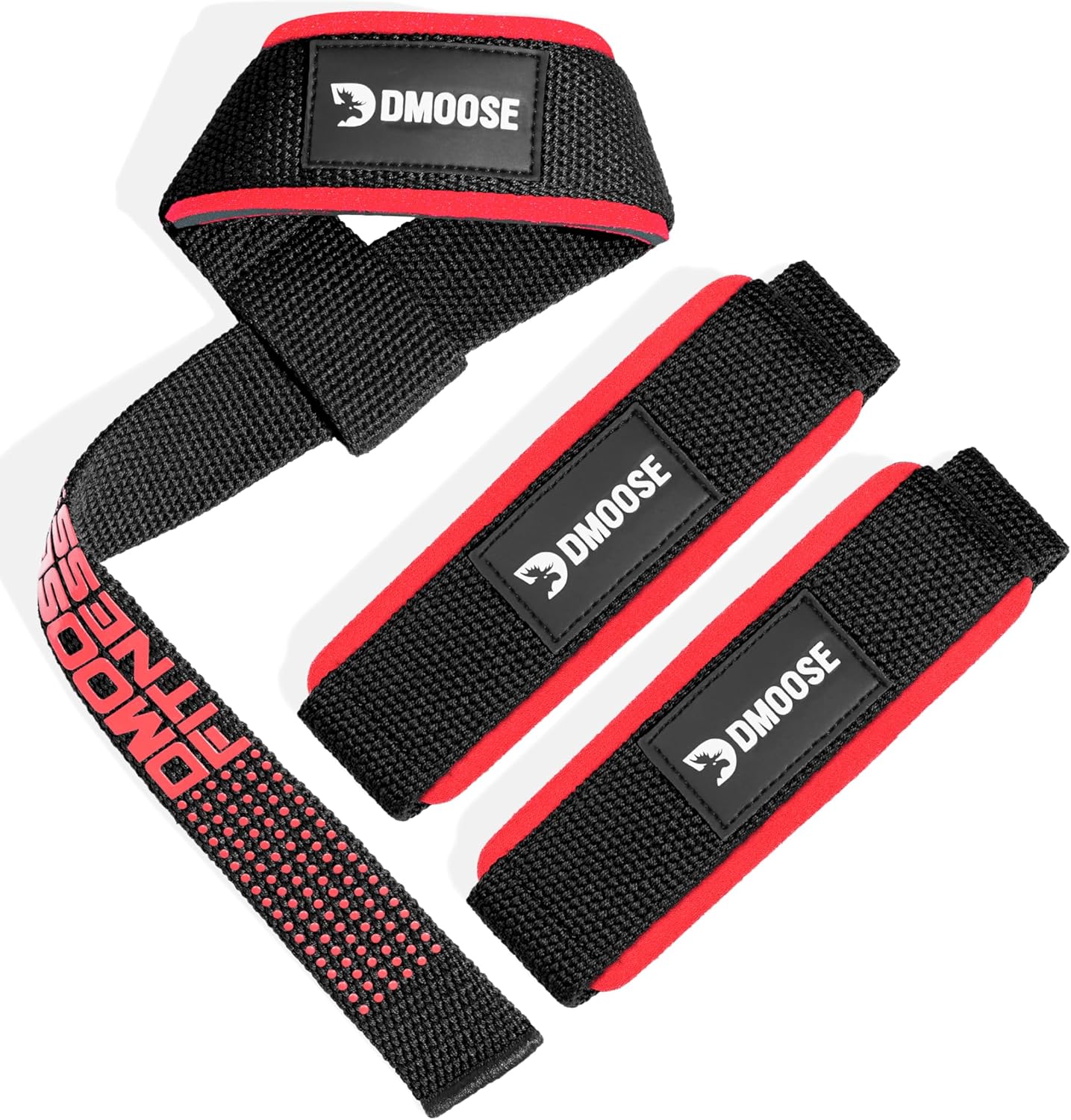 Lifting Straps 24" (Pair) - 5Mm Padded Durable Wrist Straps for Weightlifting & Powerlifting - Cotton Lifting Strap with Silicone Grip for Men & Women - Deadlift Strap for Gym Workout