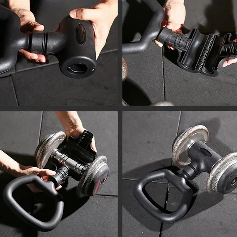 Dumbbell Kettlebell Converter Kettlebell Grip Handle Workout Accessories Adjustable Exercise Equipment Attachment for Weight