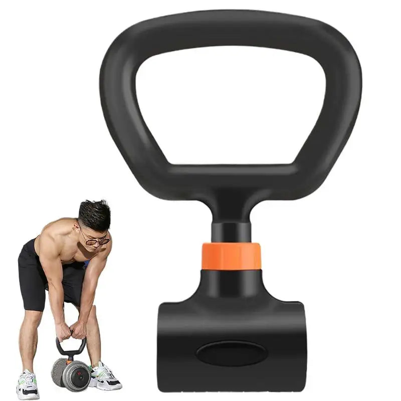 Dumbbell Kettlebell Converter Kettlebell Grip Handle Workout Accessories Adjustable Exercise Equipment Attachment for Weight