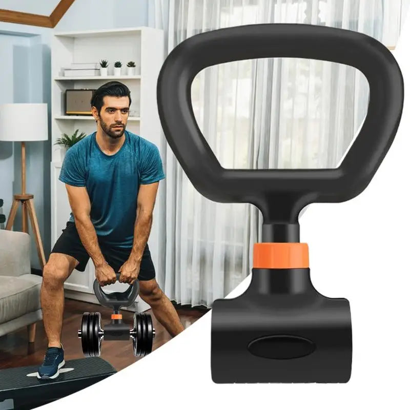 Dumbbell Kettlebell Converter Kettlebell Grip Handle Workout Accessories Adjustable Exercise Equipment Attachment for Weight