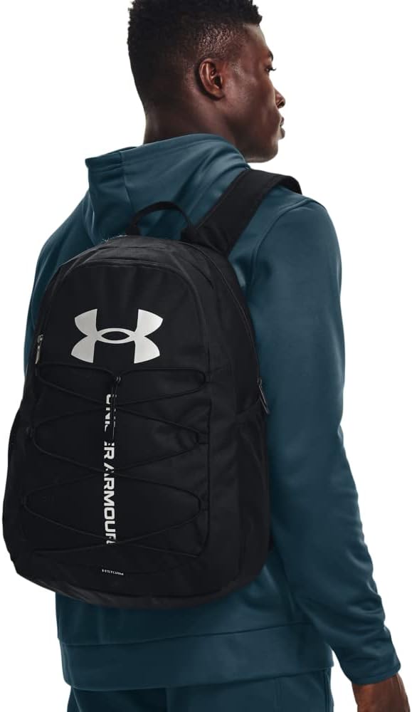 Unisex-Adult Hustle Sport Backpack , Black (001)/Silver , One Size Fits All