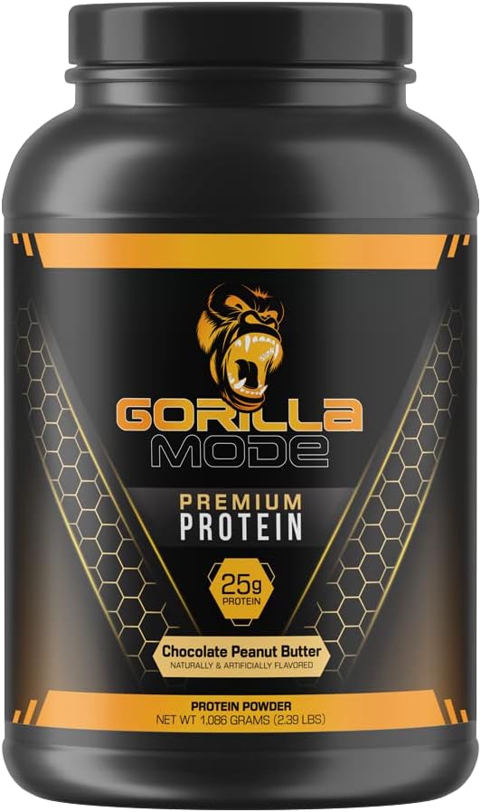 Premium Whey Protein - Chocolate Peanut Butter, 25 Grams of Whey Protein Isolate & Concentrate,Recover and Build Muscle (30 Servings)
