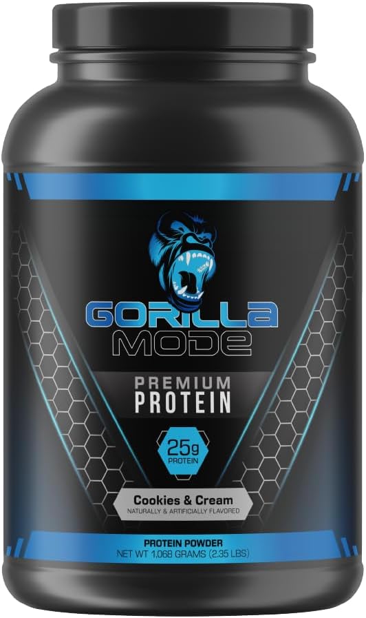 Premium Whey Protein - Cookies and Cream, 25 Grams of Whey Protein Isolate & Concentrate,Recover and Build Muscle (30 Servings)