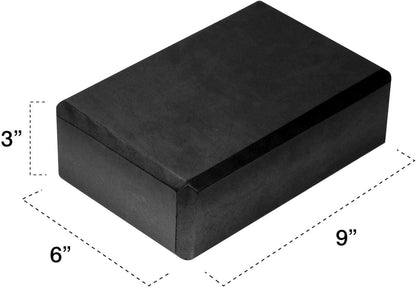 Yoga Block - Supportive Latex-Free Eva Foam - Soft Non-Slip Surface with Beveled Edges for Yoga, Pilates, Meditation - Yoga Accessories for Stability, Balance, Deepen Stretches