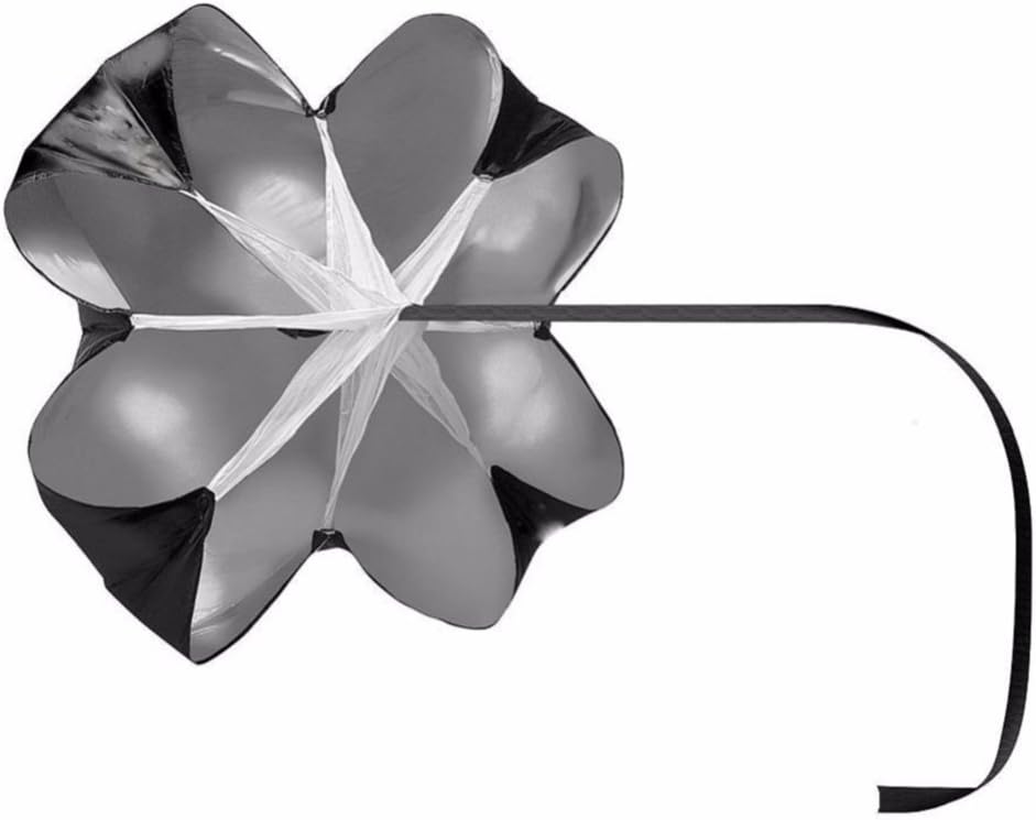 Running Speed Chute Resistance Parachute 56 Inch Powerchute Umbrella Training Sprint Power Soccer Trainer for Runner, Football, Soccer Drilling
