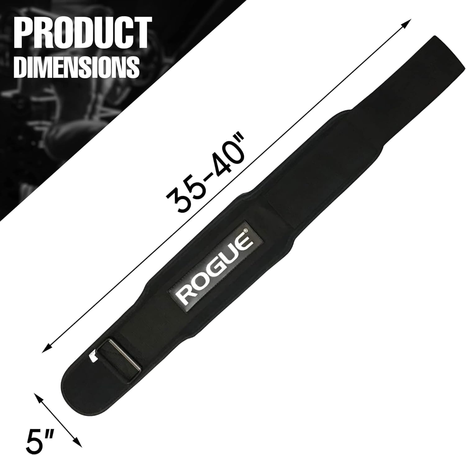 5" Nylon Weightlifting Belt (Large)