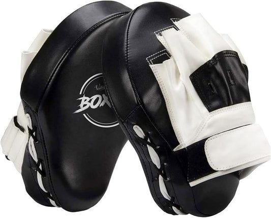 Boxing Curved Focus Punching Mitts- Leatherette Training Hand Pads