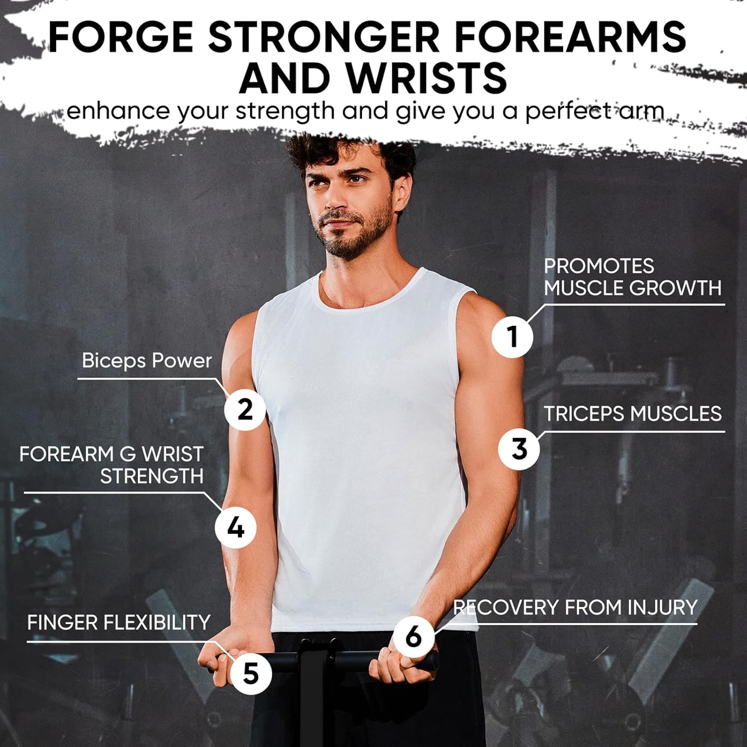 Forearm Strengthener and Wrist Roller, 43.3 Inch or 51.2 Inch Ultra Strong Nylon Webbing, Forearm Exerciser with Quick Locking Mechanism, Ideal for Hand, Wrist and Forearm Strength Training