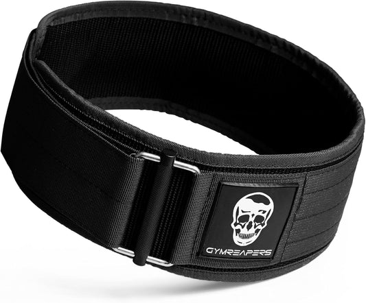 Quick Locking Weight Lifting Belt for Men Gym Belt for Powerlifting Deadlift Belt with 4 Inch Neoprene Metal Buckle Back Support Weightlifting Belt Women