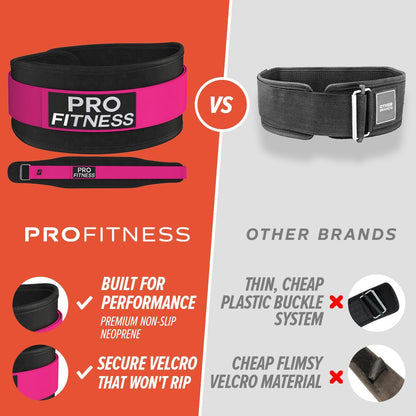 Weight Lifting Belt for Women - 4'' Wide Comfortable Workout Belt for Women - Weight Belt for Women Squats & Deadlifts - Back Support Weight Lifting Belt Women & Men