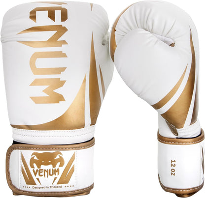 Challenger 2.0 Boxing Gloves - White/Gold - 12-Ounce