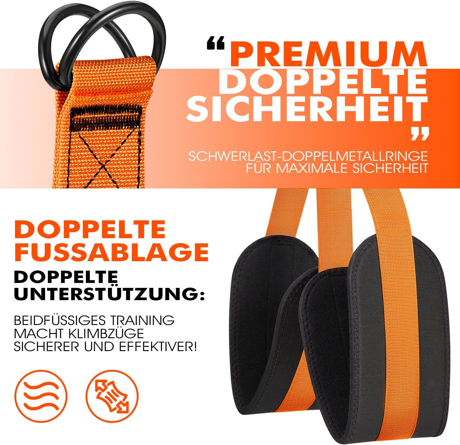 Pull up Assistance Bands, Heavy Duty Resistance Band for Pull up Bar, Adjustable Weight/Size with Fabric Feet/Knee Rest, Bands for Pull up Assist for Strength Training, Pull up Assist Band