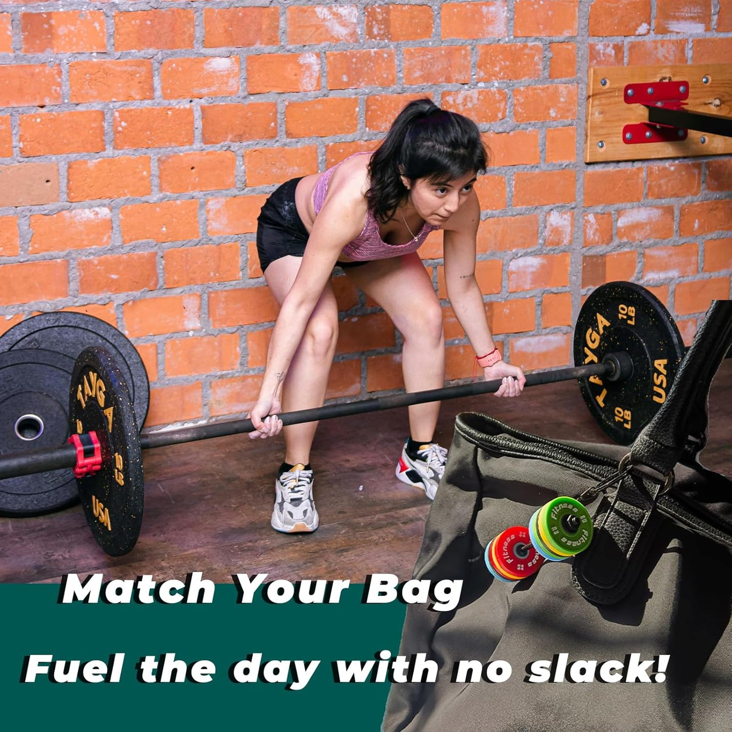 Fitness Keychain Gym Lover Barbell Key Chain Weightlifting Keyring Silicone Weight Plate Gym Gifts Workout Gifts Bag Charm Backpack Charm
