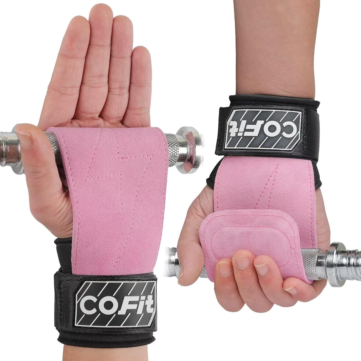Wrist Straps for Weightlifting, Workout Wrist Wraps with Dual-Layer Oxford Leather, Enhanced Grip for Optimal Hand and Wrist Protection, Gym Lifting Straps for Deadlift and Powerlifting