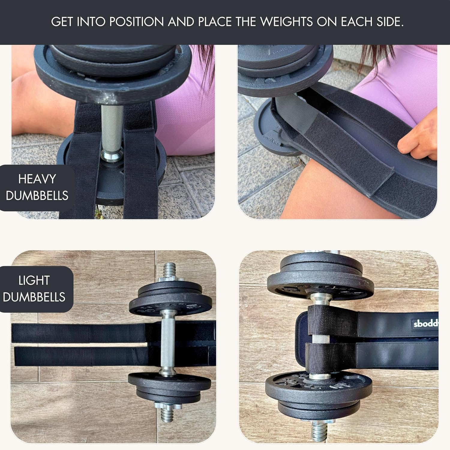 Hip Thrust Belt for Dumbbells Heavy, Kettlebells, Plates, Comfort up to 400 LBS, Double Hook & Loop Booty Builder, Glute Workout Equipment for All Shapes, Use at Home or Gym.
