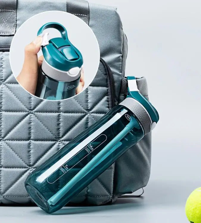 750Ml/1000Ml Tritan Material Water Bottle with Straw Eco-Friendly Durable Gym Fitness Outdoor Sport Shaker Drink Bottle