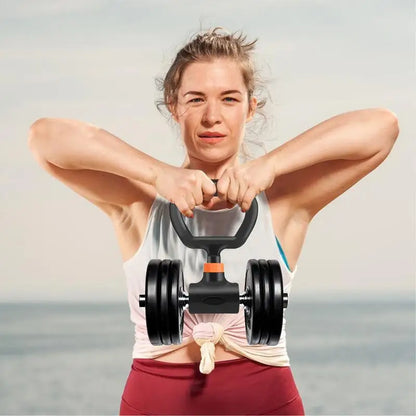 Dumbbell Kettlebell Converter Kettlebell Grip Handle Workout Accessories Adjustable Exercise Equipment Attachment for Weight