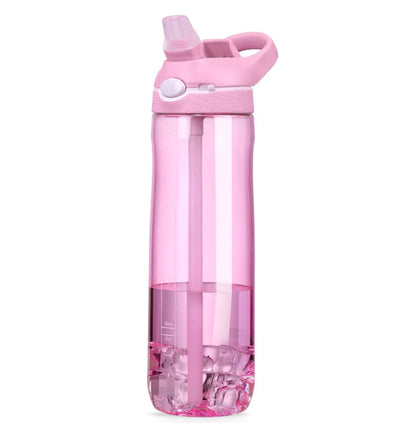 750Ml/1000Ml Tritan Material Water Bottle with Straw Eco-Friendly Durable Gym Fitness Outdoor Sport Shaker Drink Bottle