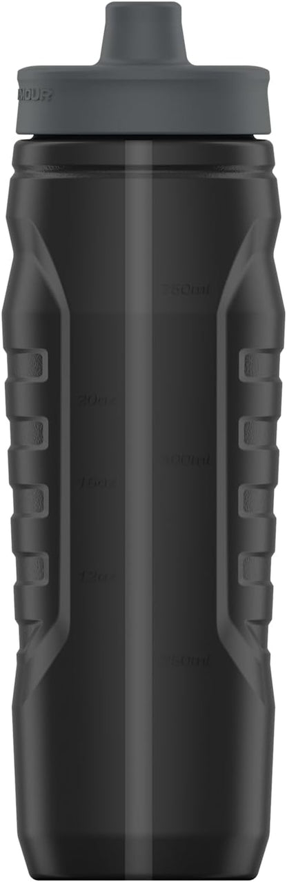 Squeeze Water Bottles, 32 Oz Water Bottles, Sideline Sports Water Bottle with Quick-Shot Lid, Quick & Easy Hydration, Gym Water Bottles, Squeeze Bottle, 1 32Oz Bottle